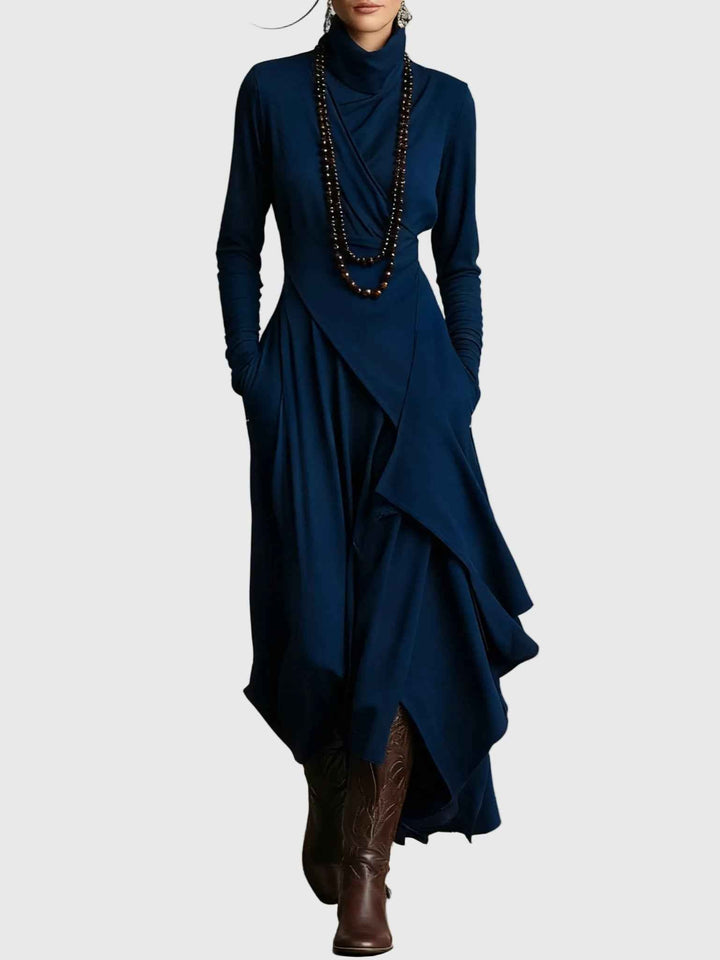 Violett | Maxikleid Plissé