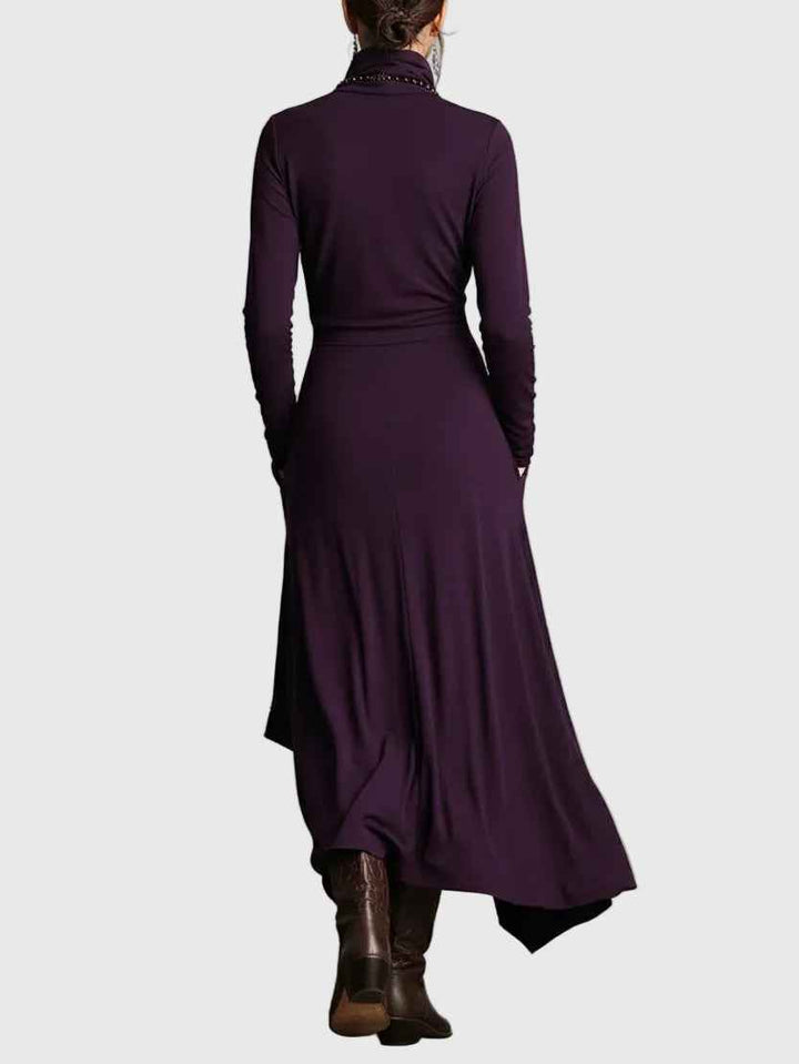 Violett | Maxikleid Plissee