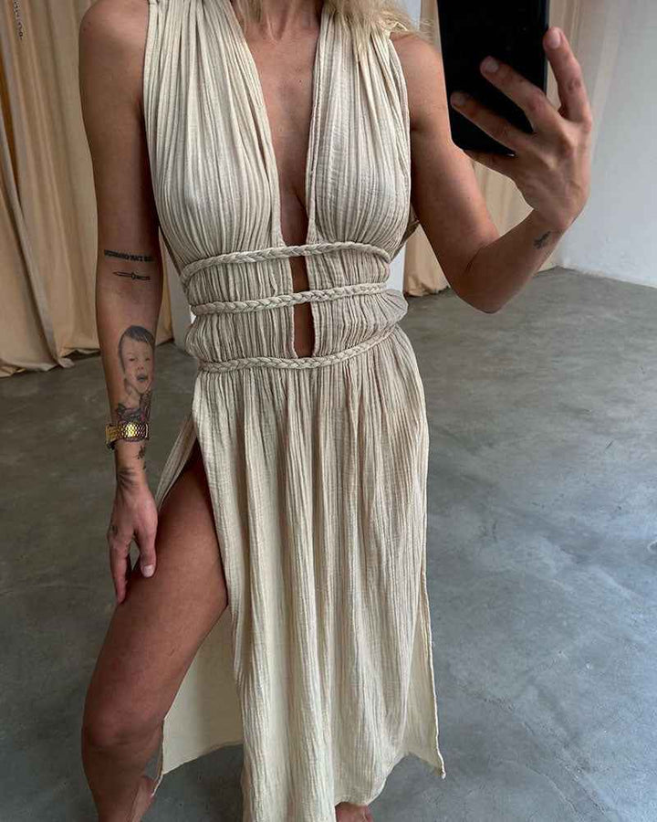 Zolla - Textur Kleid mit Schlitz