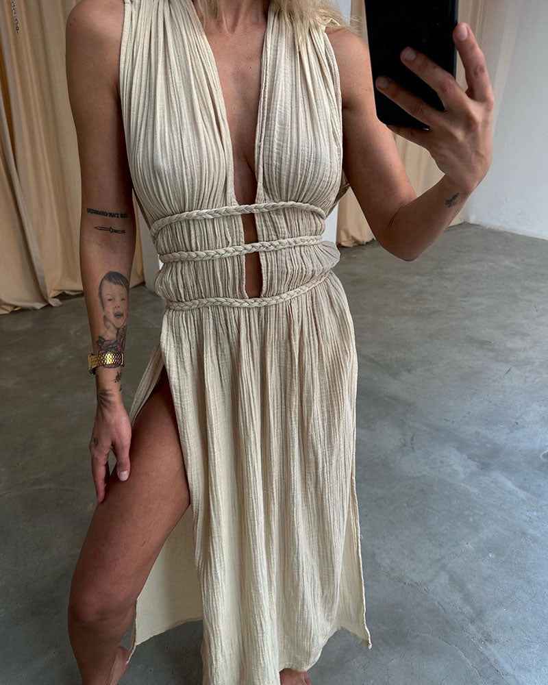 Zolla - Textur Kleid mit Schlitz