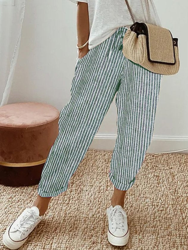 Elegante Bequeme Fliessende Hose
