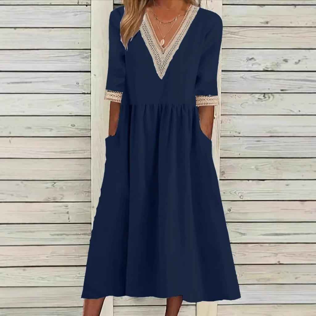 LIVIA | HALBLANGE SPITZENKLEID