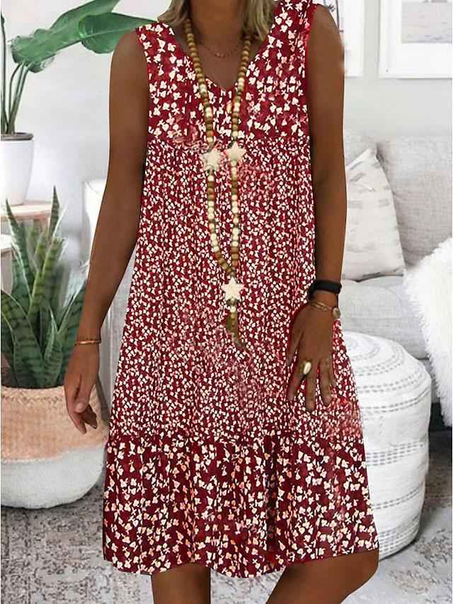 AYLA | ÄRMELLOSES KLEID MIT V-AUSSCHNITT