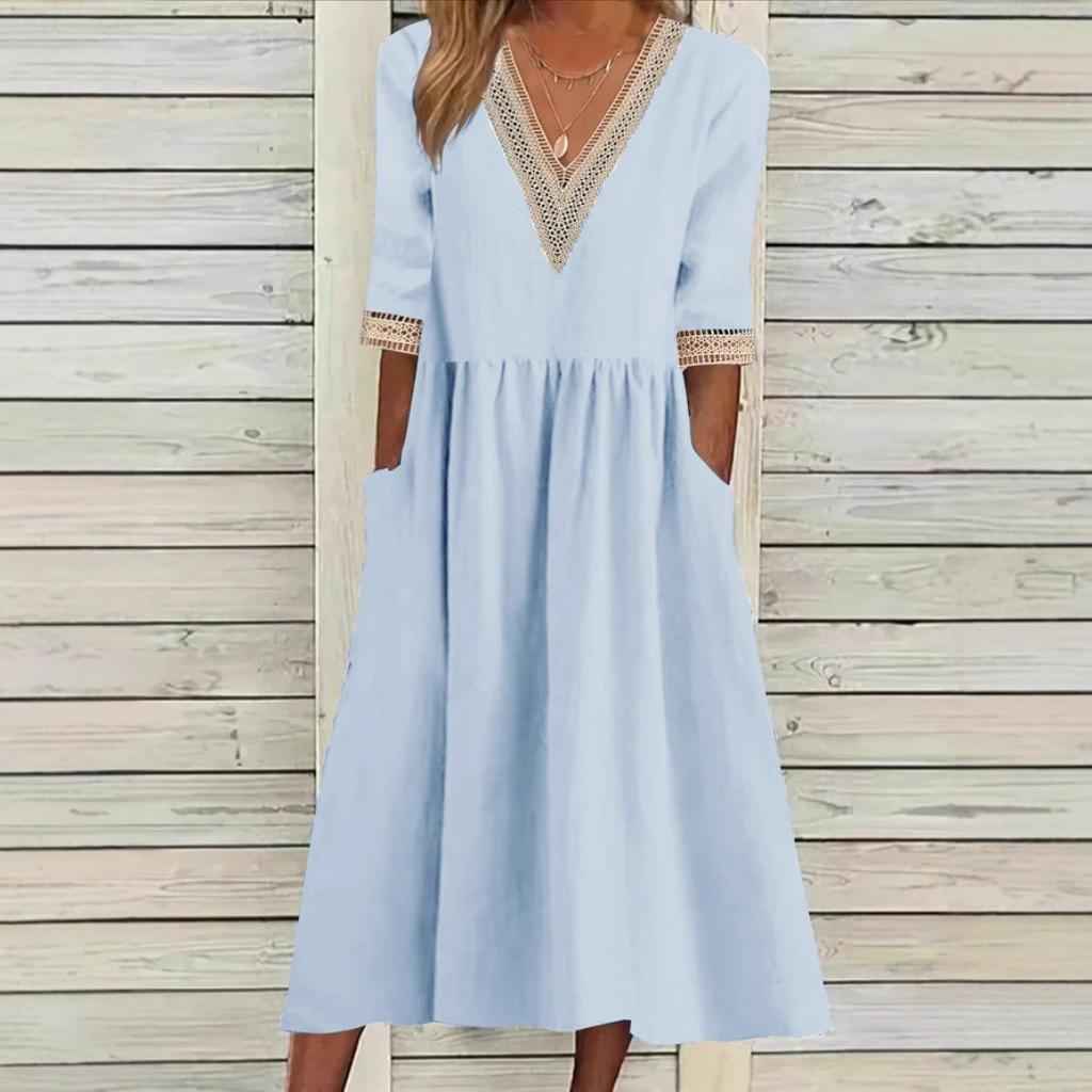 LIVIA | HALBLANGE SPITZENKLEID