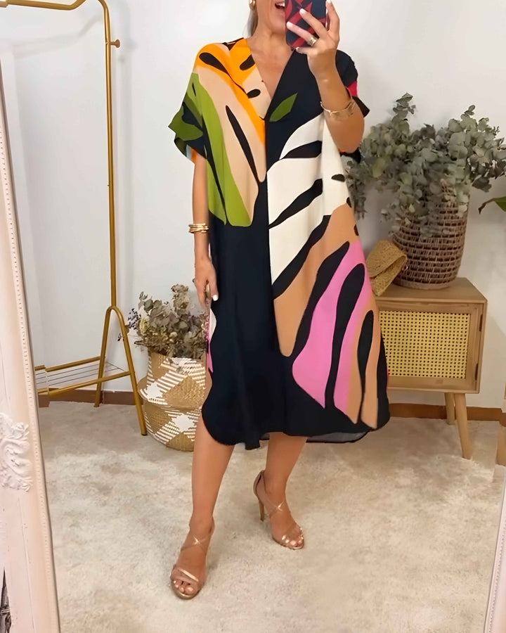 Rianna - Kleid mit Abstract Print