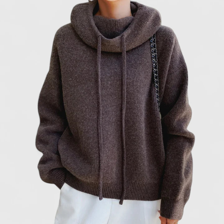 Jeanne | Bequemer Strick-Hoodie