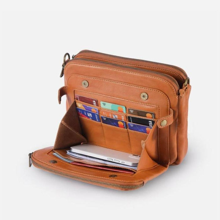 Kimberly™ | Klassische Lederhandtasche