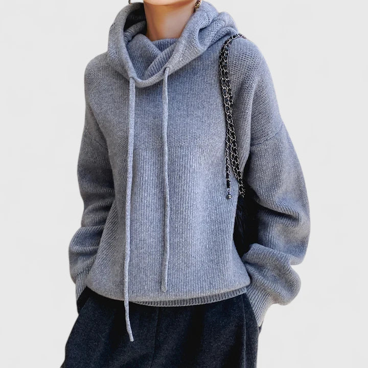 Jeanne | Bequemer Strick-Hoodie