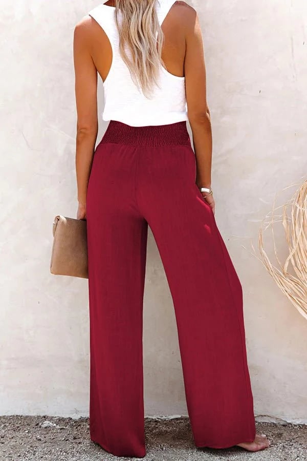 Riana - Hochtaillierte Relaxed Hose