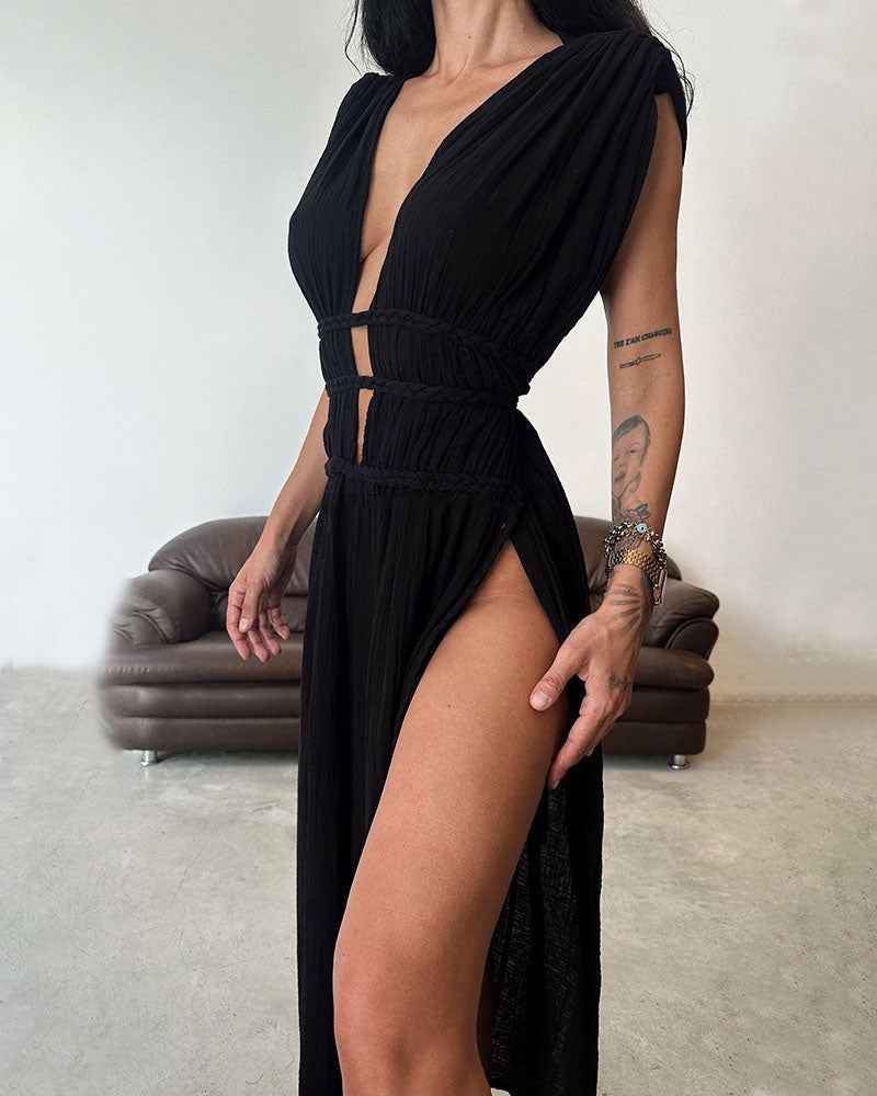 Zolla - Textur Kleid mit Schlitz