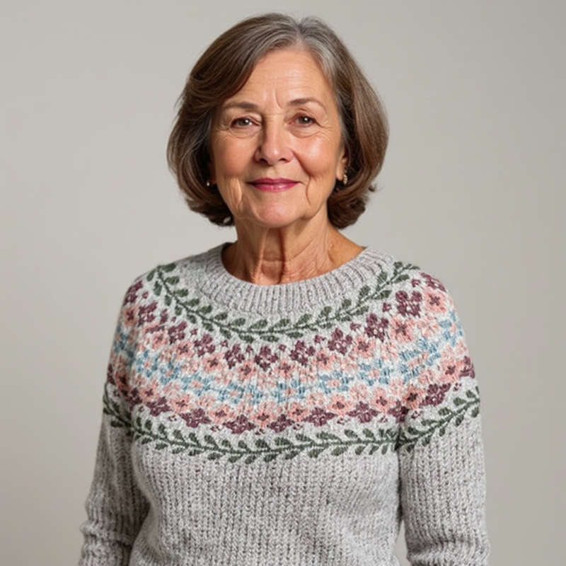 Pullover aus klassischer isländischer Wolle