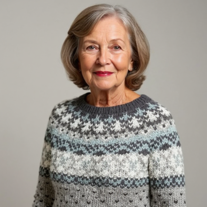Pullover aus isländischer Wolle Klassisch