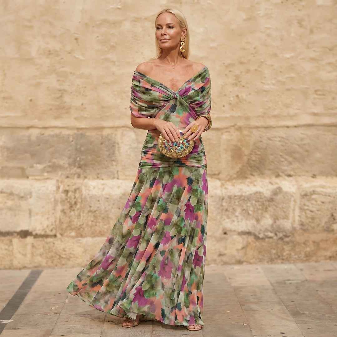 Kelsey | Elegantes Buntes Kleid