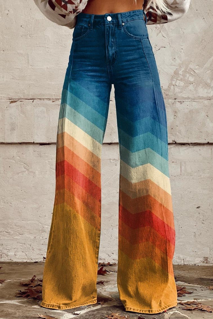 Agnès | Natürliche Motiv Hose