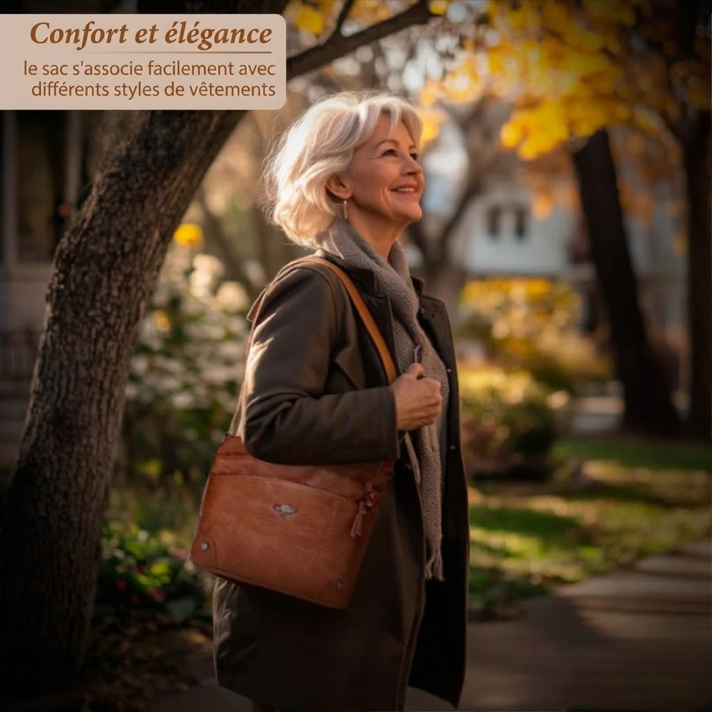 Catherine™ | Leder Schultertasche