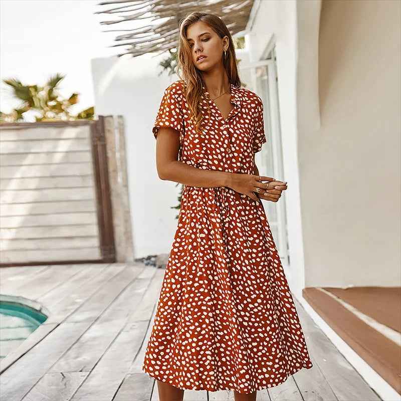Faelina - Sommerkleid mit Print