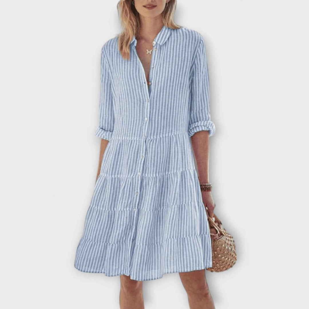 Nadie - Luftiges Gestreiftes Kleid
