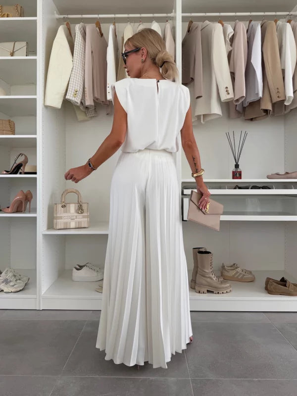 Marian - Elegantes Plissé Ensemble
