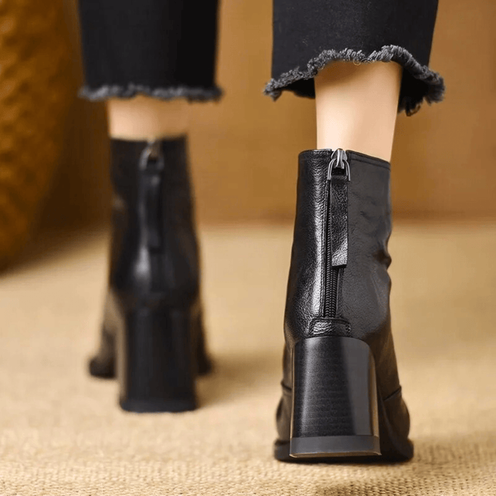 Claudia | Luxe Stiefeletten mit mittelhohem Absatz