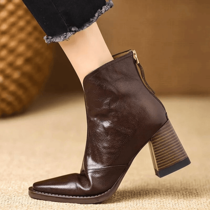 Claudia | Luxe Stiefeletten mit mittelhohem Absatz