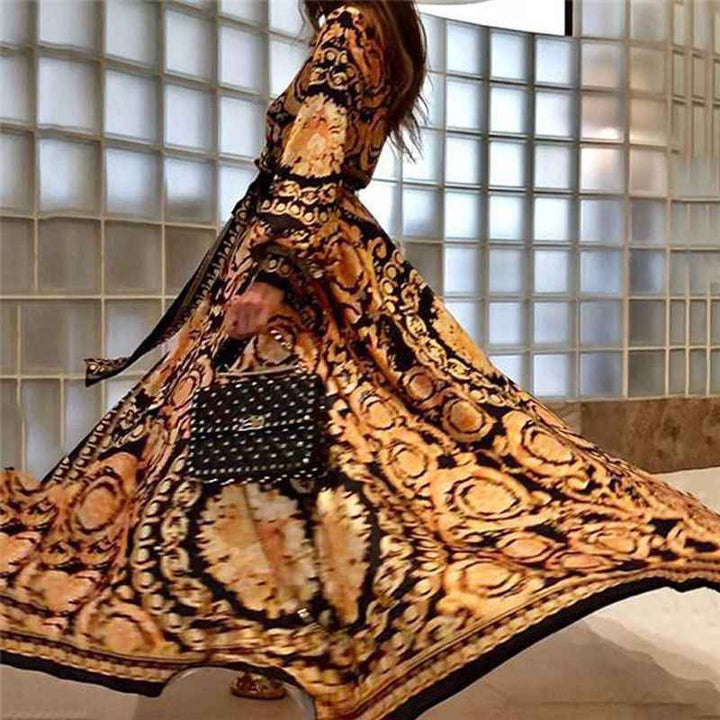 Faye - Boho Bedrucktes Kleid